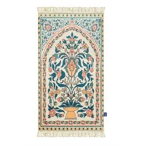 Urban Rug UK Gebedskleed Teal & Coral Floral – 115x67 cm – Urban Rugs UK Urban Rug UK Gebedskleed Teal & Coral Floral – 115x67 cm – Urban Rugs UK