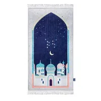Gebedskleed Blue Crescent Moon – 115x67 cm – Urban Rugs UK