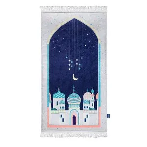 Urban Rug UK Gebedskleed Blue Crescent Moon – 115x67 cm – Urban Rugs UK Urban Rug UK Gebedskleed Blue Crescent Moon – 115x67 cm – Urban Rugs UK