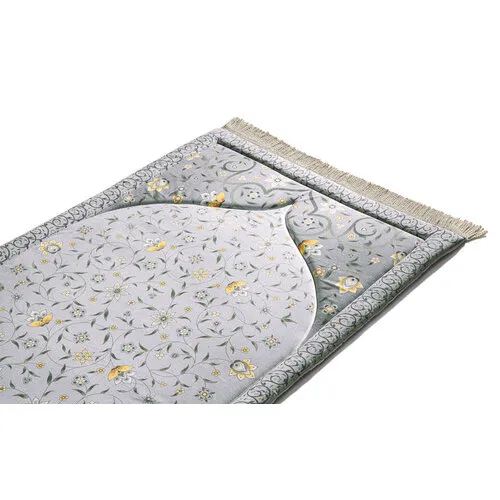 Urban Rug UK Urban Rugs Luxe Gebedskleed met Gele Bloemranken – 1.7 cm Dikke Vulling