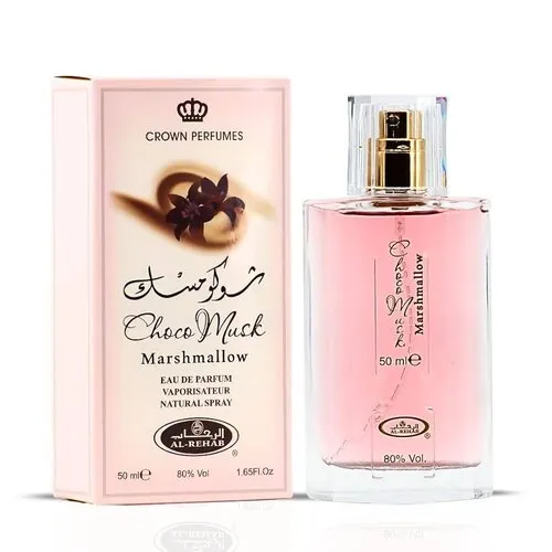 Al-Rehab Choco Musk Marshmallow – Eau de Parfum 50ml van Al-Rehab met Aardbei, Vanille en Cacao Al-Rehab Choco Musk Marshmallow – Eau de Parfum 50ml van Al-Rehab met Aardbei, Vanille en Cacao