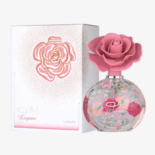 Lattafa Lattafa Layaan Eau de Parfum – Fruitige Bloemige Damesgeur met Peer, Jasmijn en Cederhout – 75ml Spray