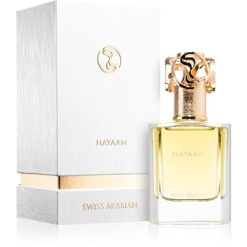 Swiss Arabian Swiss Arabian Hayaam Eau de Parfum – Aromatisch Lederachtig Uniseks Parfum met Citroen, Klaver en Amber – 50ml Spray