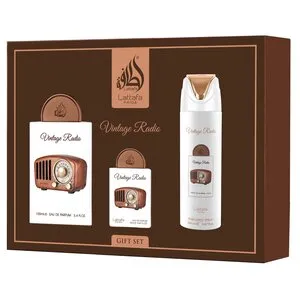 lattafa Pride Lattafa Vintage Radio Gift Set – Eau de Parfum 100ml – Uniseks