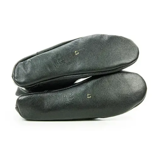 Luxe Leren Sokken met Rits – Deri Mest – Khoes – جورب جلدي بسحاب