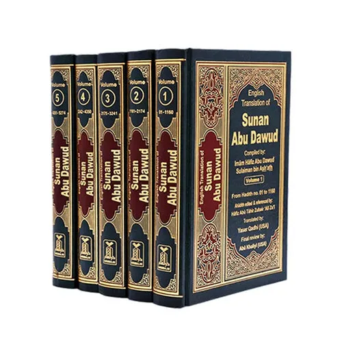 Darussalam English Translation of Sunan Abu Dawud (5 Vols) – Complete 5-Volume Hadith Collection by Darussalam with Commentary and Authenticity Status