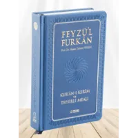 Feyzü'l Furkan Kur'ân-ı Kerîm ve Tefsirli Meali (Büyük Boy - Mushaf ve Meal - Ciltli) LACİVERT