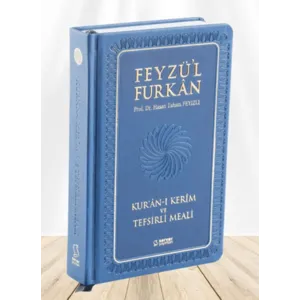 Server Yayınları Feyzü'l Furkan Kur'ân-ı Kerîm ve Tefsirli Meali (Büyük Boy - Mushaf ve Meal - Ciltli) LACİVERT