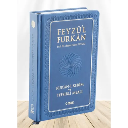 Server Yayınları Feyzü'l Furkan Kur'ân-ı Kerîm ve Tefsirli Meali (Büyük Boy - Mushaf ve Meal - Ciltli) LACİVERT