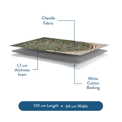 Urban Rug UK Urban Rugs UK Gebedskleed – Madinah Arch Design – Extra Dikte – Olive – 115x67 cm