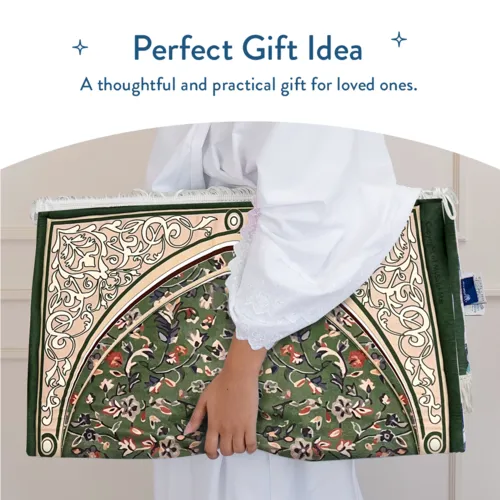 Urban Rug UK Urban Rugs UK Gebedskleed – Madinah Arch Design – Extra Dikte – Olive – 115x67 cm