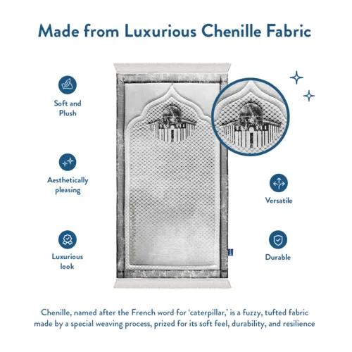 Urban Rug UK Adult Padded Prayer Mat met Palestinian Kufiya Design – Urban Rugs UK – 1.7 cm Dikke Gebedskleed – Luxe Comfort en Symboliek – 115 x 67 cm