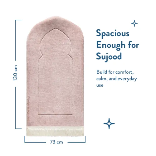 Urban Rug UK Urban Rugs UK Gebedskleed – Luxury Arch Design Roze – Extra Dikke Vulling – 115x67 cm