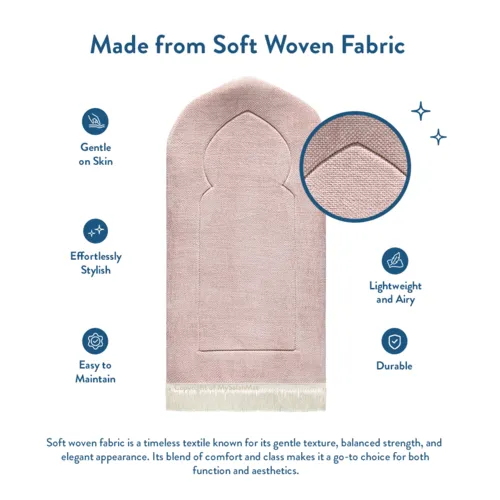 Urban Rug UK Urban Rugs UK Gebedskleed – Luxury Arch Design Roze – Extra Dikke Vulling – 115x67 cm