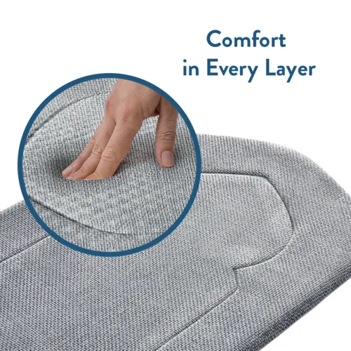 Urban Rug UK Adult Padded Prayer Mat met Grijs Luxury Arch Design – Urban Rugs UK – 1.7 cm Dikke Gebedskleed – Comfort en Stabiliteit – 115 x 67 cm