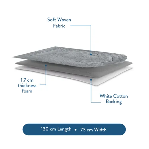 Urban Rug UK Adult Padded Prayer Mat met Grijs Luxury Arch Design – Urban Rugs UK – 1.7 cm Dikke Gebedskleed – Comfort en Stabiliteit – 115 x 67 cm