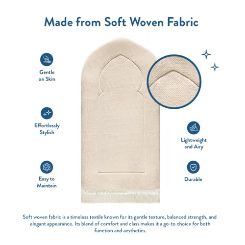 Urban Rug UK Urban Rugs UK Gebedskleed – Luxury Arch Design Beige – Extra Dikke Vulling – 115x67 cm