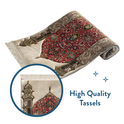 Urban Rug UK Urban Rugs UK Gebedskleed – Reddish Flory Design – Extra Dikke Vulling – 115x67 cm Urban Rug UK Urban Rugs UK Gebedskleed – Reddish Flory Design – Extra Dikke Vulling – 115x67 cm