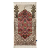 Urban Rugs UK Gebedskleed – Reddish Flory Design – Extra Dikke Vulling – 115x67 cm