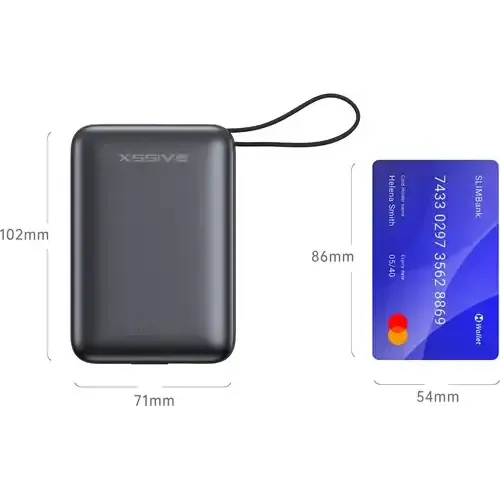 Xssive Powerbank 20.000 mAh – 22.5W Fast Charger – Zwart Xssive Powerbank 20.000 mAh – 22.5W Fast Charger – Zwart