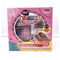 DIY Tasbih Maakset met Dhikr Kaarten – Blauw & Roze