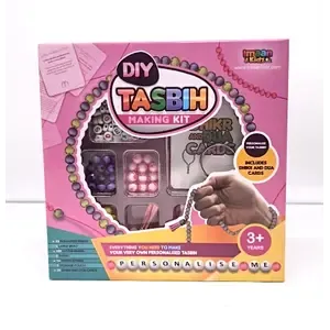 ImaanKidz DIY Tasbih Maakset met Dhikr Kaarten – Blauw & Roze