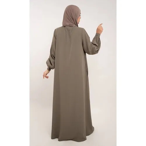 A-lijn Abaya voor Dames – Tayma Taupe
