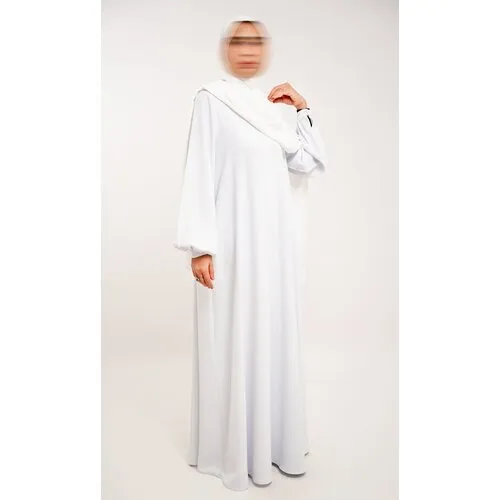 A-lijn Abaya voor Dames – White
