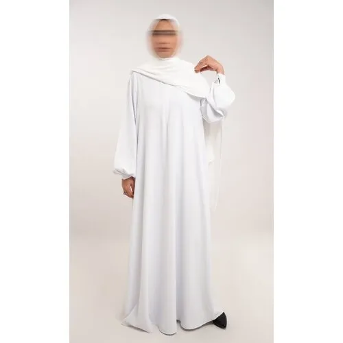 A-lijn Abaya voor Dames – White