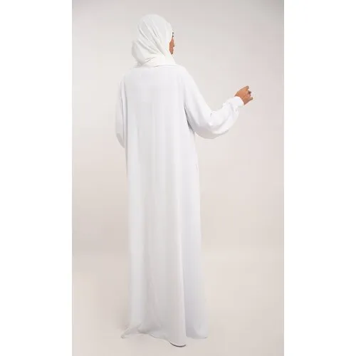 A-lijn Abaya voor Dames – White
