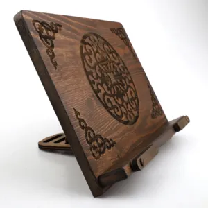 Takva Rahle – Houten Verstelbare Boekstandaard voor Tafel (3 Standen)