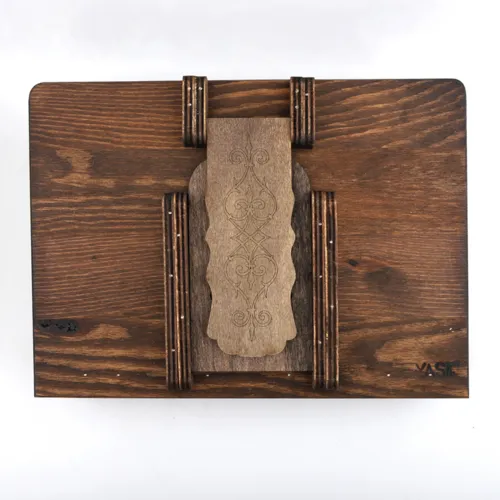 Takva Rahle – Houten Verstelbare Boekstandaard voor Tafel (3 Standen)