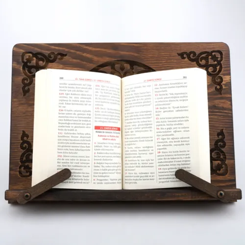 Takva Rahle – Houten Verstelbare Boekstandaard voor Tafel (3 Standen)