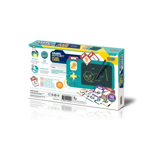 ImaanKidz Arabisch Alfabet Sprekende Flashcards met LCD Scherm – Interactieve Leerkaarten