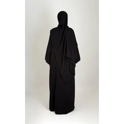 A-lijn Abaya Puff Jazz voor Dames - Black