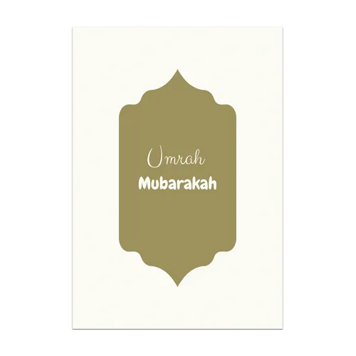 Umrah Mubarak - Islamitische Wenskaart