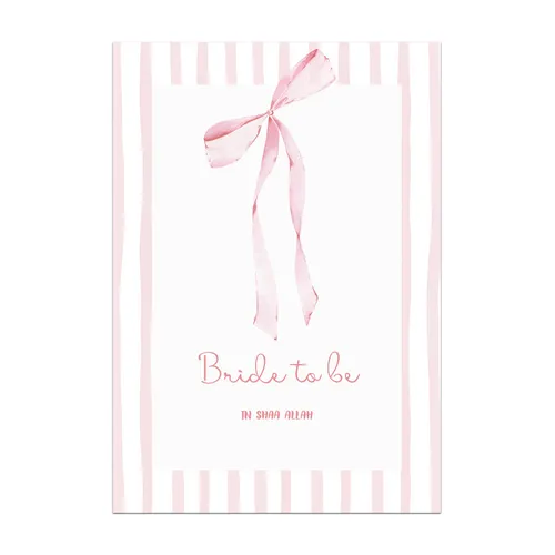 Bride to Be In shaa Allah wenskaart
