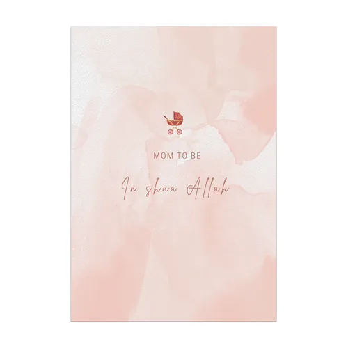 Mama to be In shaa Allah wenskaart