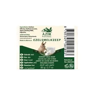 Azir Natural Ezelsmelkzeep 80g – Natuurlijke Verzorging voor de Huid