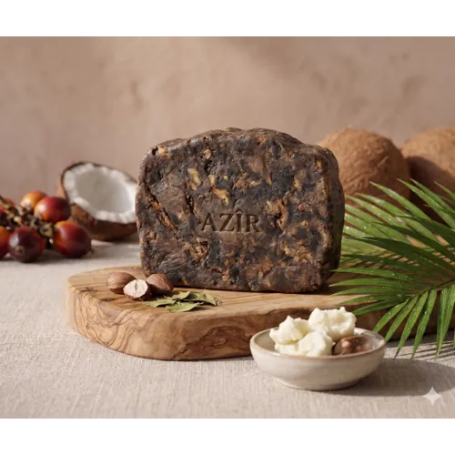 Azir Natural Afrikaanse Zwarte Zeep 150g – Natuurlijke Huidverzorging