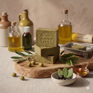 Azir Natural Aleppo Zeep Puur Olijf 80g – Natuurlijke Zeep