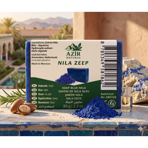 Azir Natural Nila Zeep 80g – Zuiverend & Verzorgend