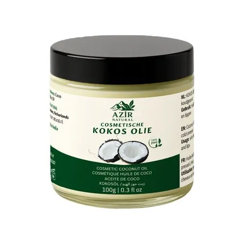 Azir Natural Azir Natural Kokosolie 100g – Koudgeperst, 100% Puur – Voor Huid, Haar & Lippen