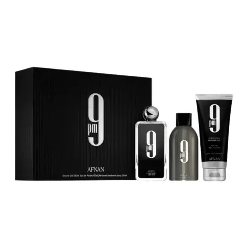 Afnan Afnan 9 PM Giftset – 100ml EDP + Douchegel + Deodorant Spray