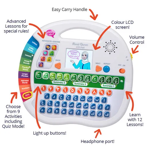 Desi Doll iRead Quran LCD Pad – Interactieve Quran Leer Tablet met LCD Scherm