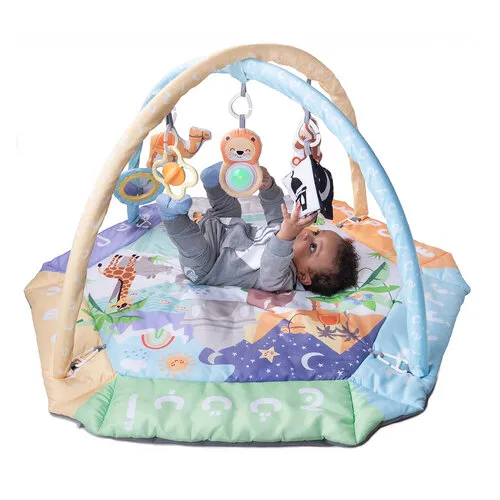 Desi Doll Arabic Alphabet 5-in-1 Activity Gym & Playmat – Interactieve Baby Speelmat met Arabisch Alfabet