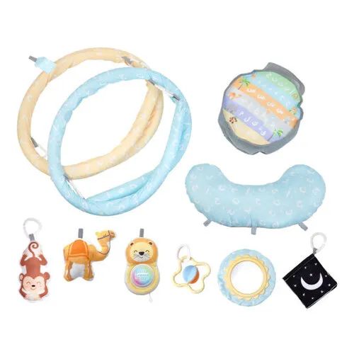 Desi Doll Arabic Alphabet 5-in-1 Activity Gym & Playmat – Interactieve Baby Speelmat met Arabisch Alfabet