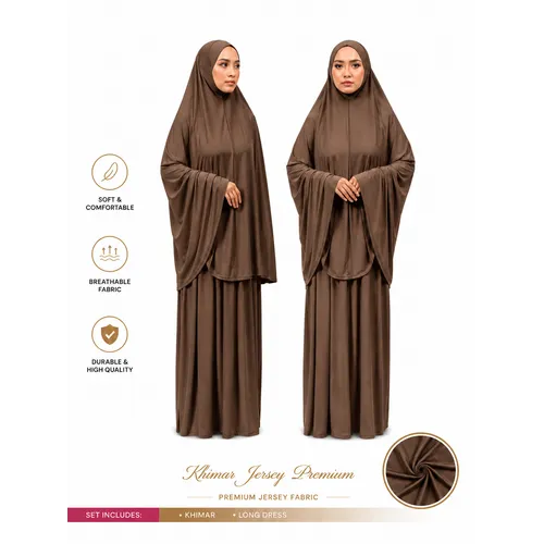 Premium Jersey Khimaar Set met Rok Premium Jersey Khimaar Set met Rok