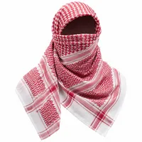 Arafat sjaal Zwart Wit - Yashmagh Rood Sjaal