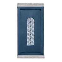 Royal Blue Design – Gewatteerd & Geborduurd Gebedskleed voor Volwassenen